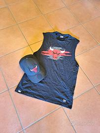 Lotto Chicago Bulls: Canotta Cappellino New Era 