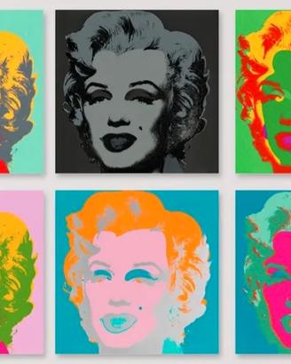Andy warhol Marilyn Monroe set di 10