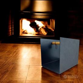 LIND DNA TAVOLINO/CUBO STOCCAGGIO ALLUMINIO/PELLE