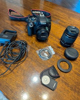 Canon EOS 600D + obiettivi e accessori