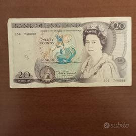 carta moneta inglese 