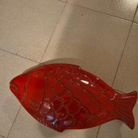 Teglia da Forno Pesce in Terracotta Piral Albisola