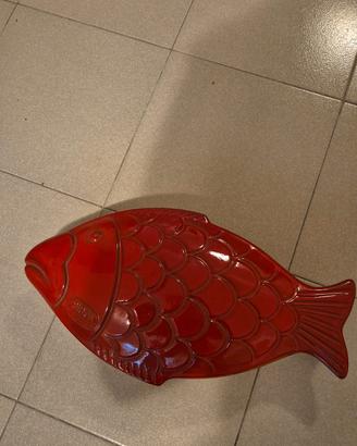 Teglia da Forno Pesce in Terracotta Piral Albisola