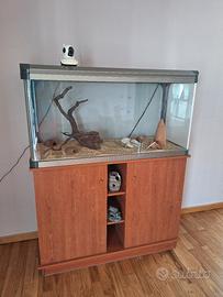 acquario  completo di mobile