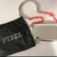 Borsa moda tracolla Pyrex argento lucido rara