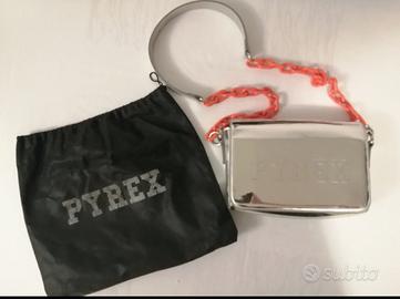 Borsa moda tracolla Pyrex argento lucido rara