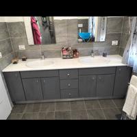 Mobile bagno doppio 238 cm kargo 61 cm alto 80 cm