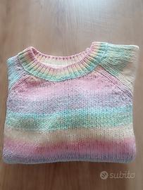 Maglione Arcobaleno Bimba