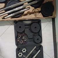 kit per palestra da 70kg totali