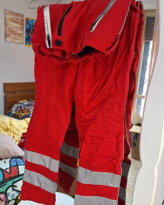 pantaloni uniforme ufficiale Croce Rossa Italiana 