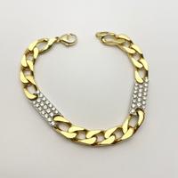 Bracciale uomo oro 18 kt diamanti grammi 31(C)