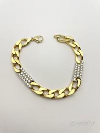 Bracciale uomo oro 18 kt diamanti grammi 31(C)