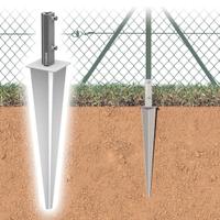 ITALFENCE Supporto per palo a T su terreno, ferro 