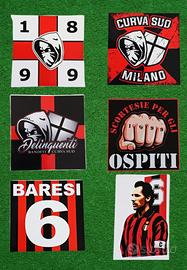 adesivi ultras Milan 