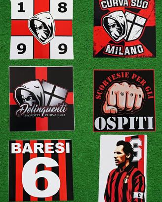 adesivi ultras Milan 