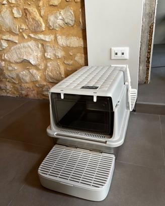 Lettiera XXL in Acciaio Inox con coperchio