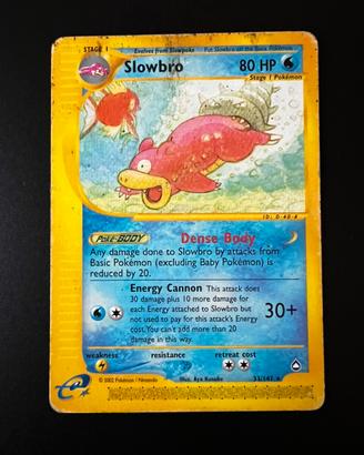 Pokémon Slowbro Aquapolis E-reader WOTC EN no holo