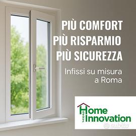 FINESTRA IN PVC PROFILO DA 72 MM BIANCA