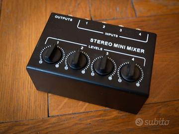 Mixer Passivo Stereo RCA 4 Canali CX400