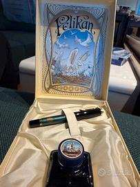 Penna stilografica Pelikan M800 verde/nera – nuova