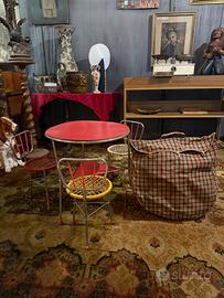 Tavolo e Sedie Bambini Anni '50 richiudibile