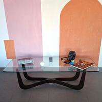 Tavolino in legno curvato, anni '60