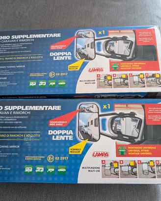 SPECCHIETTI SUPPLEMENTARI PER TRAINO CARAVAN 