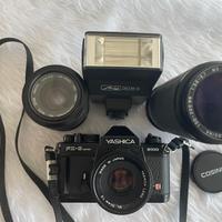YASHICA FX-3 Super 2000 con 3 obiettivi