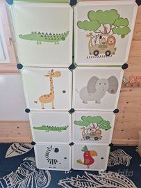 Scaffale modulare bambini