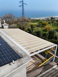 tenda da sole avvolgibile manuale 