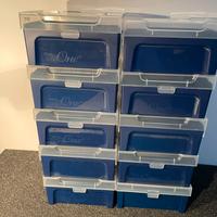 n. 10 Scatole in plastica adatte al riordino