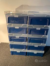 n. 10 Scatole in plastica adatte al riordino