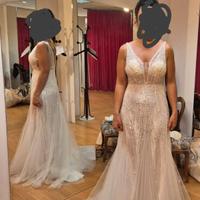 vestito da sposa, mezza sirena