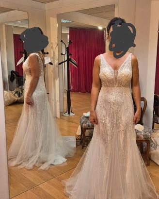 vestito da sposa, mezza sirena