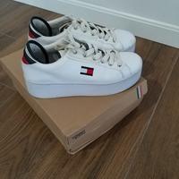 Sneakers flatform bianche Tommy Hilfiger