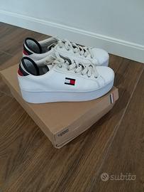 Sneakers flatform bianche Tommy Hilfiger