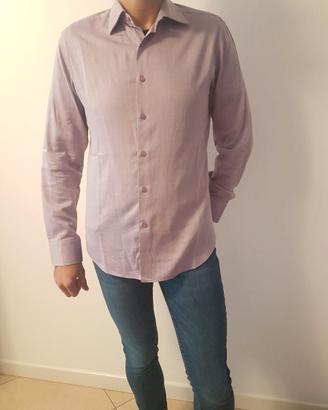 Camicia da uomo Harry & Sons lilla, taglia M