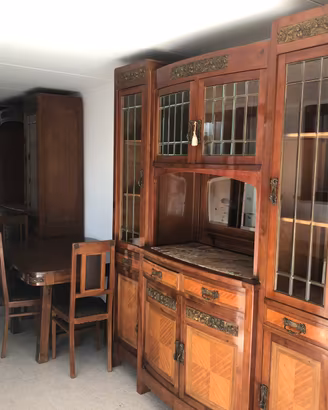 Sala da pranzo completa stile Art Noveau/Liberty