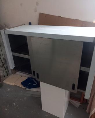 armadietto inox 100xh60xP40