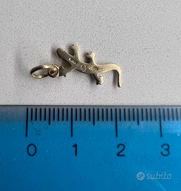 Ciondolo geco Dodo in oro giallo 18kt originale