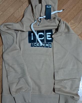 felpa iceberg con cappuccio nuova L