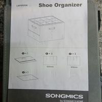 SONGMICS Scatola Organizzatrice per Scarpe