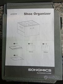 SONGMICS Scatola Organizzatrice per Scarpe