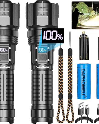 torcia LED professionale, confezione da 2, 150.000