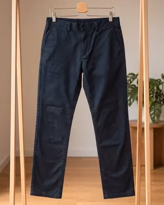 Pantaloni Chino Calvin Klein Neri