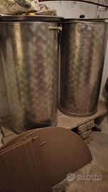 silos vino modello classico 200 litri 18/10 acciai