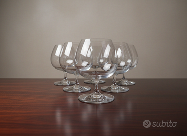 6 Calici Baccarat, Medium Brandy Glass Perfection