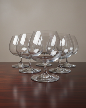 6 Calici Baccarat, Medium Brandy Glass Perfection