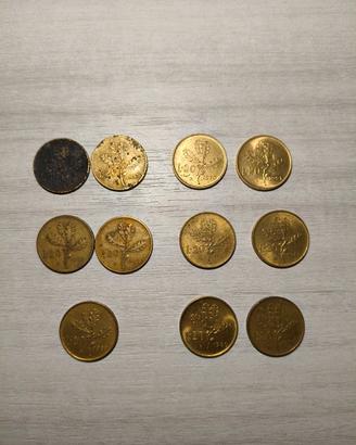 🪙 Lotto 10 monete da 20 Lire vari anni 🪙