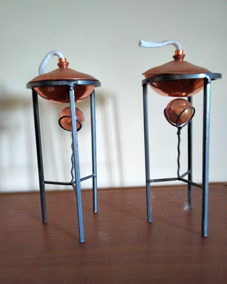 Lampade ad olio con stoppino